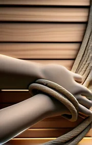 Nude Wife Caned at the Barbecue
