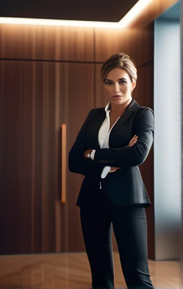 Russian Career Woman on Her Nees